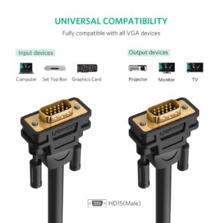 Ugreen VGA Male to Male Cable 1080P